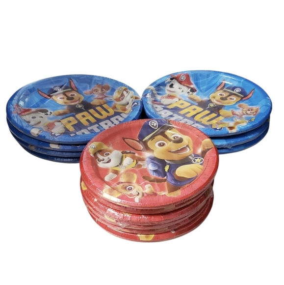 New Paw Patrol Disposable Party Dinner & Dessert Plates Bundle - Picture 2 of 2
